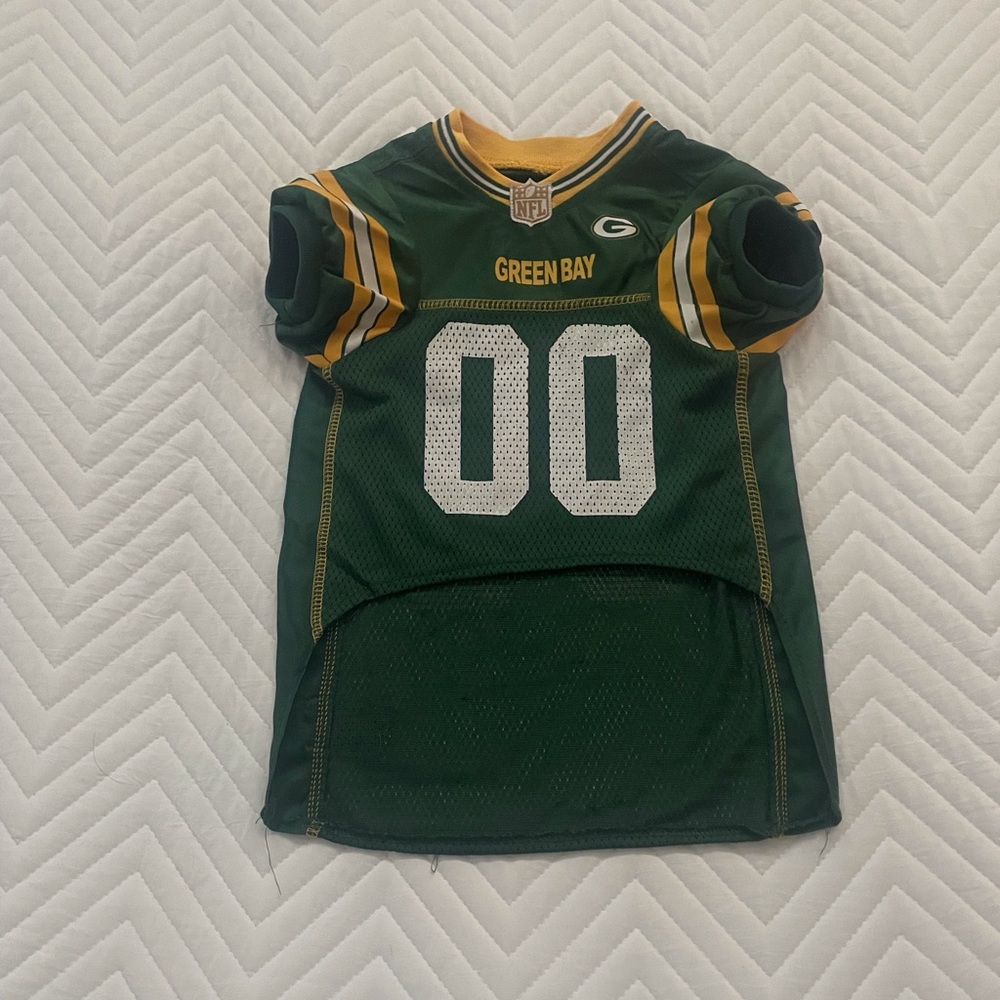Green Bay Packers Pet Mesh Game Jersey L